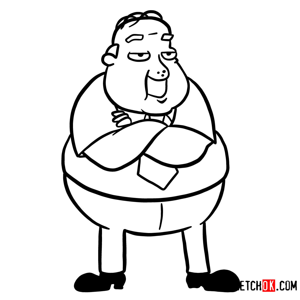 1200x1200 How To Draw Principal Wartz Hey Arnold! - Principal Drawing