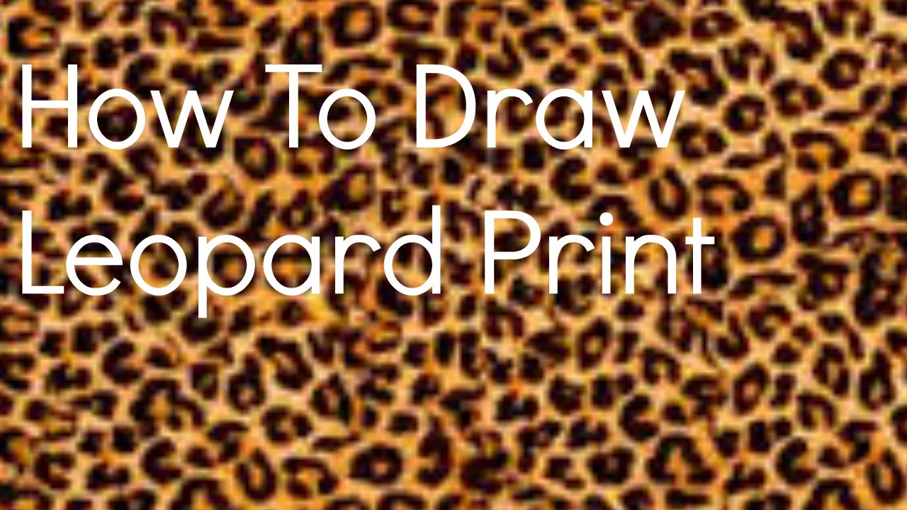 1280x720 How To Draw Leopard Print - Print Drawing