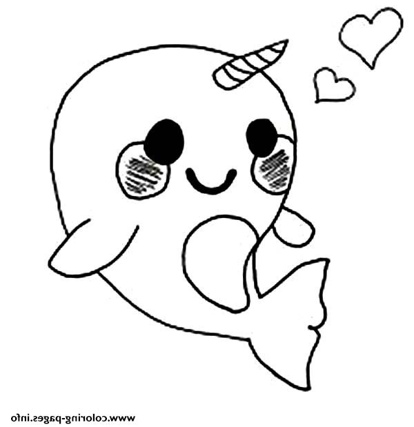 66 Narwhal Coloring Pages Printable  Images