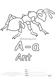 236x333 letter aa coloring pages free printable alphabet letter coloring - Printable Drawing Books