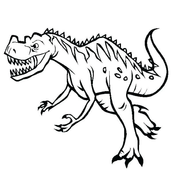 600x612 Dinosaur Drawings For Coloring Dinosaur Drawings For Coloring - Printable Drawing Pages