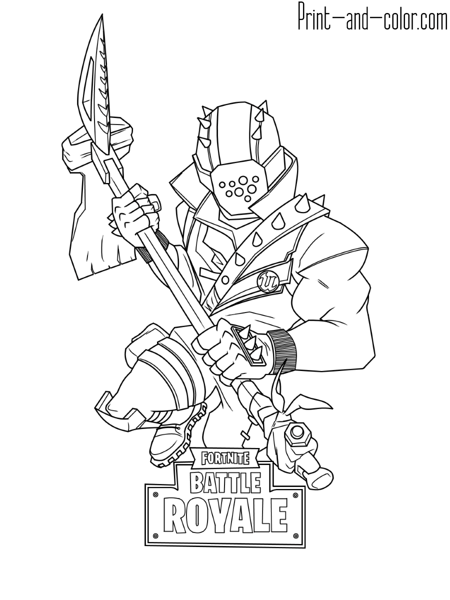 900x1200 Fortnite Coloring Pages Print - Printable Drawing Pages