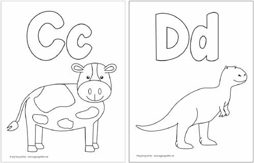 500x320 Free Printable Alphabet Coloring Pages - Printable Drawing Pages