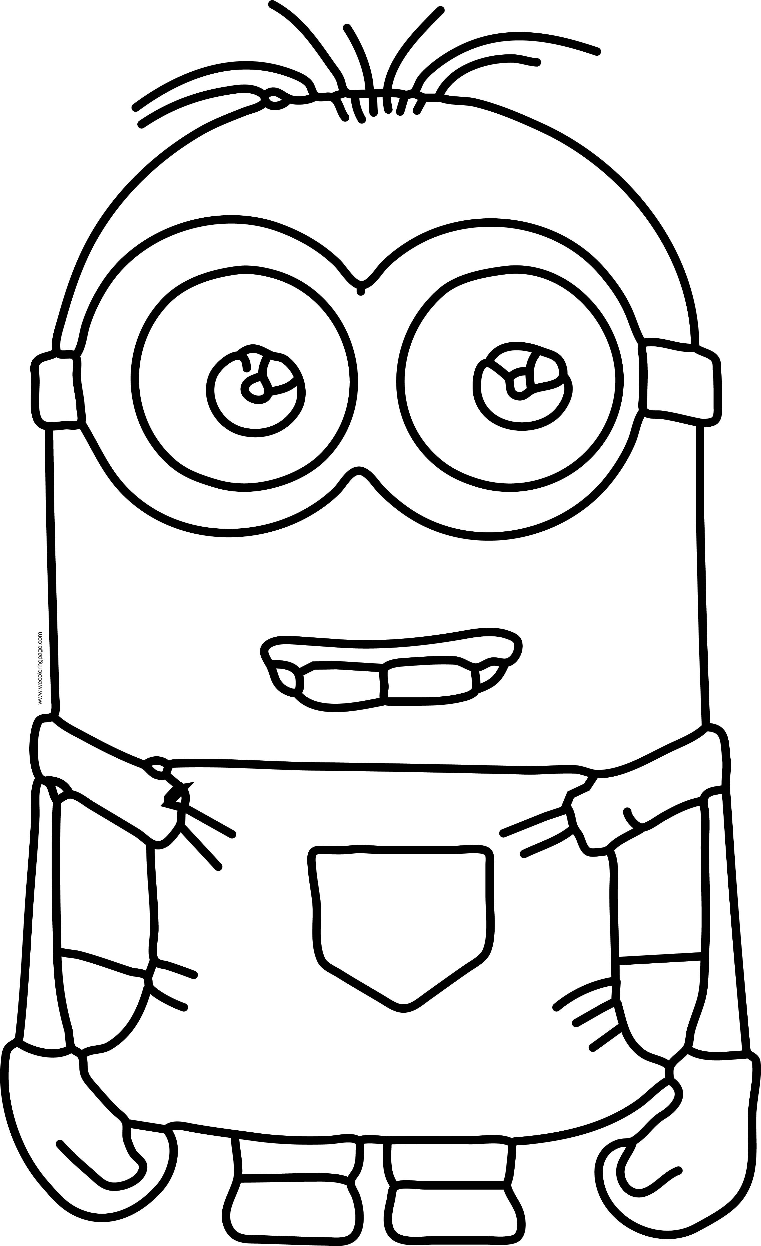 3008x4924 Happy Minion Kevin Sheets Printable Drawing - Printable Drawing Pages