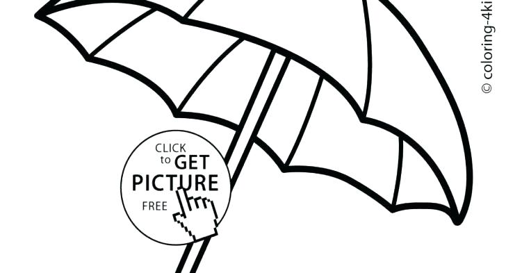 728x393 Umbrella Coloring Pages To Color Picture Of For Kids Printable - Printable Drawing Pages