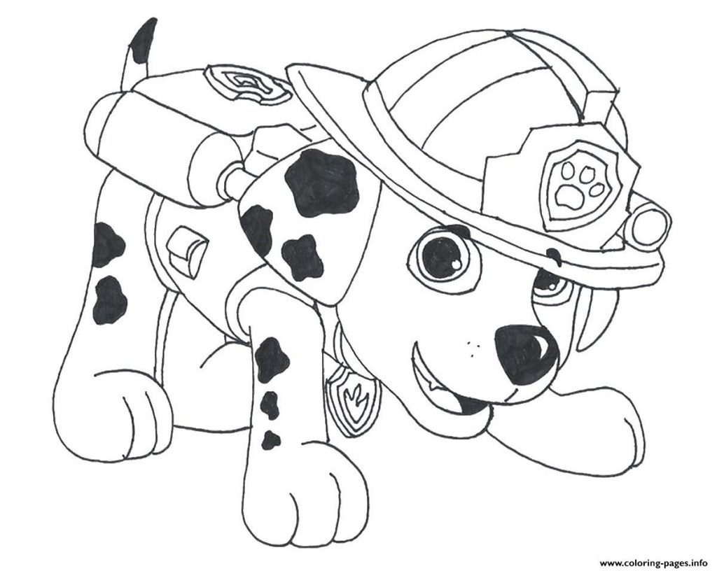 1024x816 Coloring Pages Paw Patrol Marshall Drawing Freeng Pages For Kids - Printable Drawing Pages