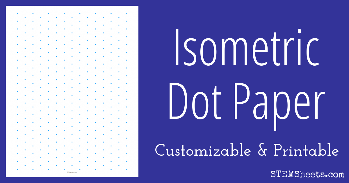 1200x630 Isometric Dot Paper - Printable Drawing Paper