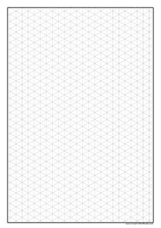235x333 printable isometric graph paper zoey's room isometric grid - Printable Drawing Paper