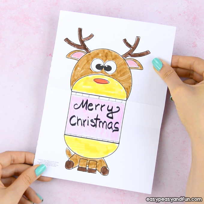 680x680 surprise big mouth reindeer printable - Printable Drawing Paper