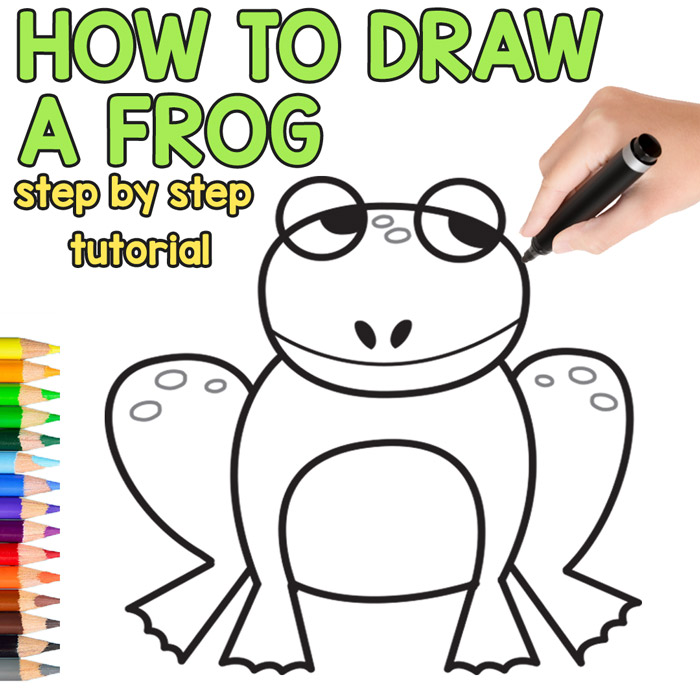 700x700 How To Draw A Frog - Printable Drawing Pictures