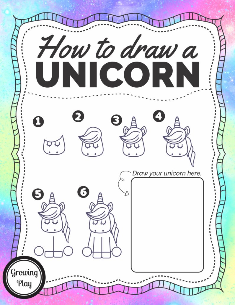 796x1030 How To Draw A Unicorn - Printable Drawing Pictures