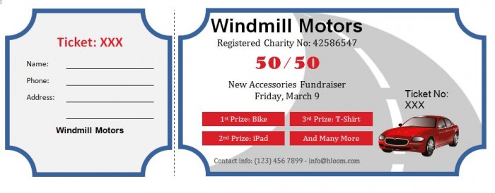 700x274 free editable raffle movie ticket templates - Printable Drawing Tickets