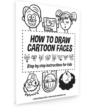 297x350 How To Draw Cartoon Faces - Printable Drawing Worksheets For Kids