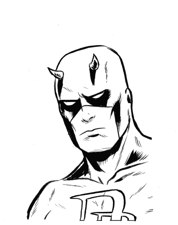 567x718 daredevil - Printable Drawings