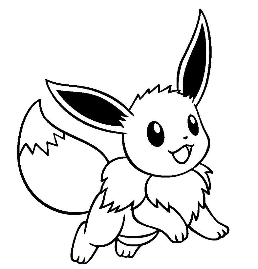 900x940 Eevee Coloring Pages Printable Pictures Cute Pokemon Drawings - Printable Drawings