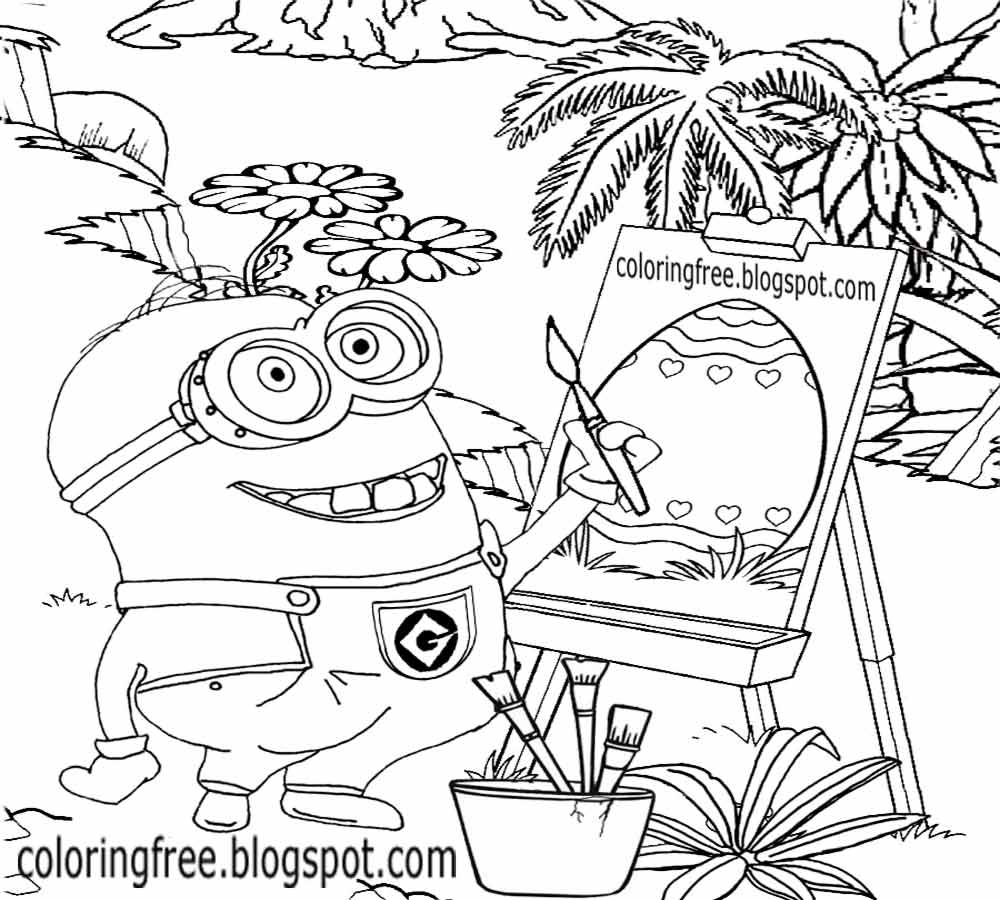 1000x900 Simple Easter Coloring Pages Happy For Kids Clipart Egg Printable - Printable Drawings