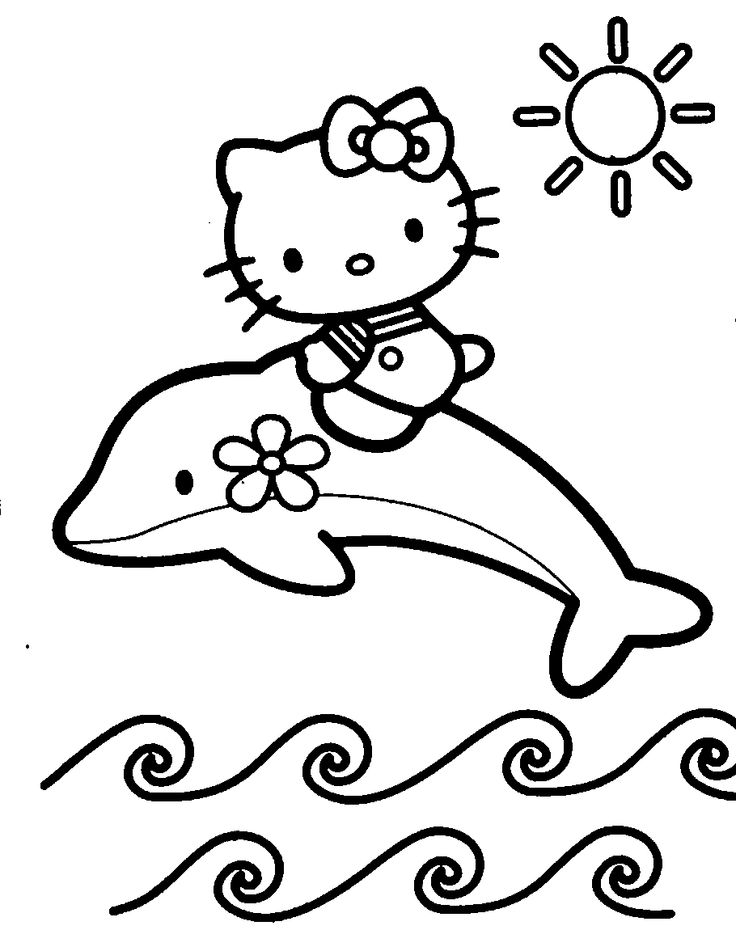 736x930 Hello Kids Coloring Pages Great Free Clipart, Silhouette - Printable Drawings For Kids