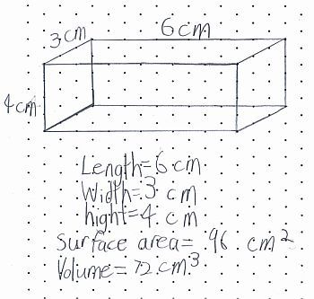 350x333 isometric drawing of a rectangular prism, showing surface area - Prism Drawing