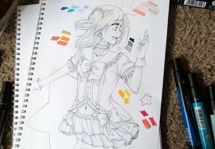 700x487 Tutorial Prismacolor Markers Tomoplus - Prismacolor Marker Drawings