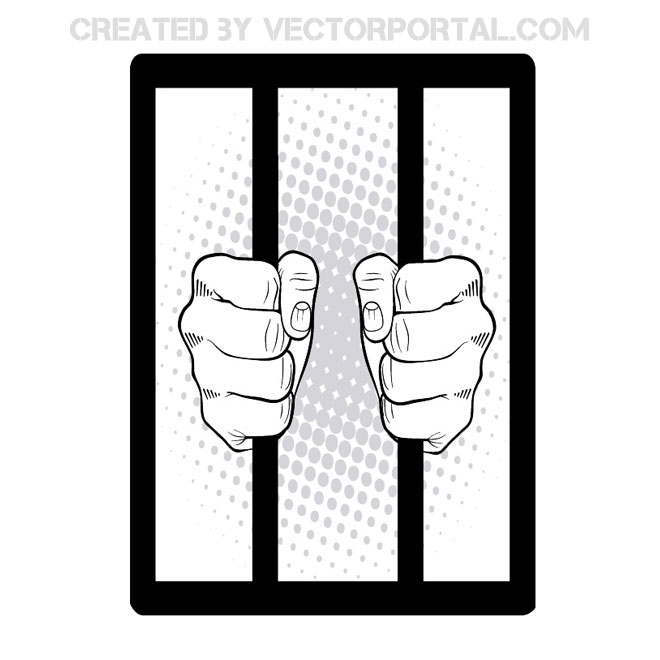 660x660 hands on prison bars image - Prison Bars Drawing