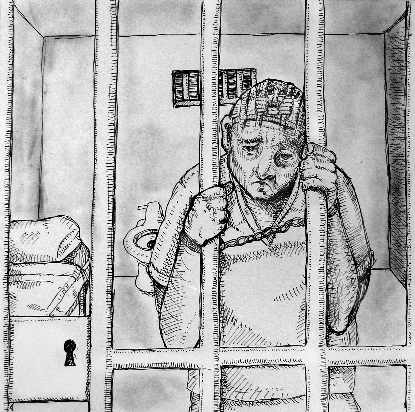 Prison Cell Drawing at PaintingValley.com | Explore collection of