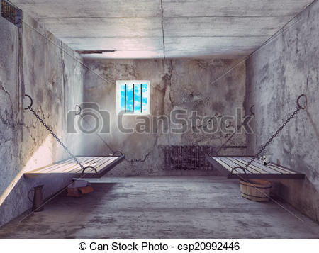 450x357 dirty jail cell interior concept - Prison Cell Drawing