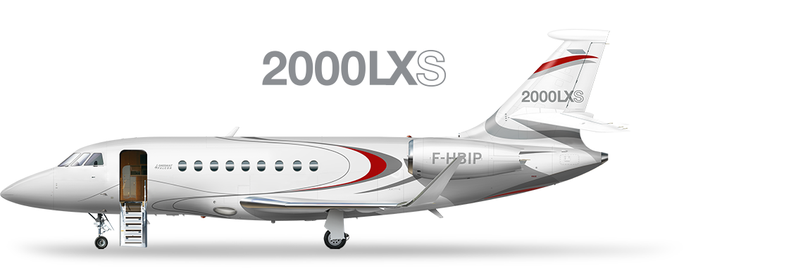 1140x388 dassault falcon - Private Jet Drawing