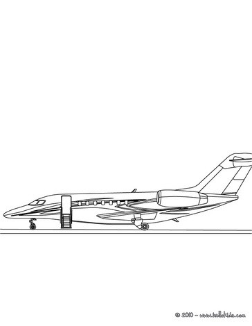 364x470 private jet coloring pages - Private Jet Drawing