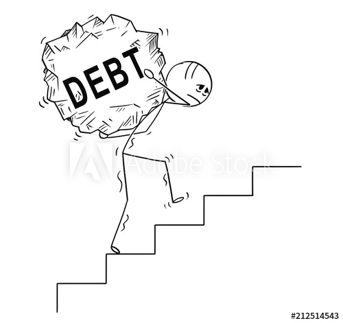 500x471 cartoon stick drawing conceptual illustration of man - Problem Drawing