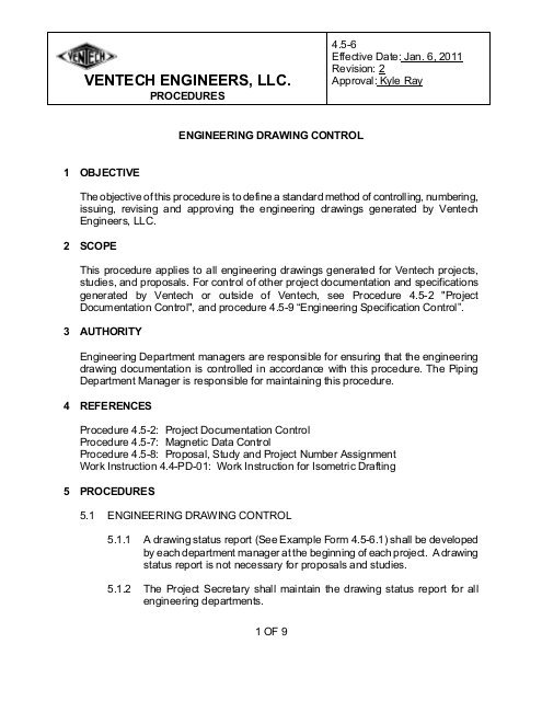 495x640 engineering drawing control - Procedure Drawing