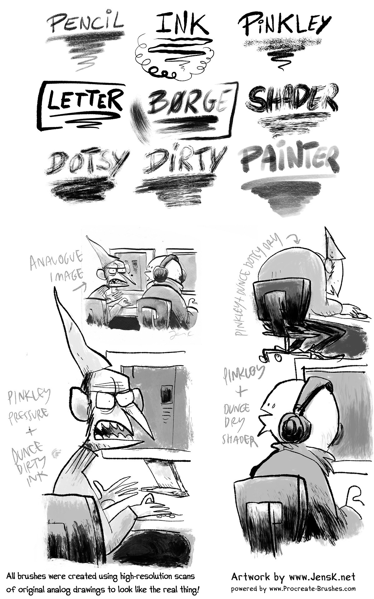 1197x1920 georg's procreate brushes - Procreate Drawing Brushes