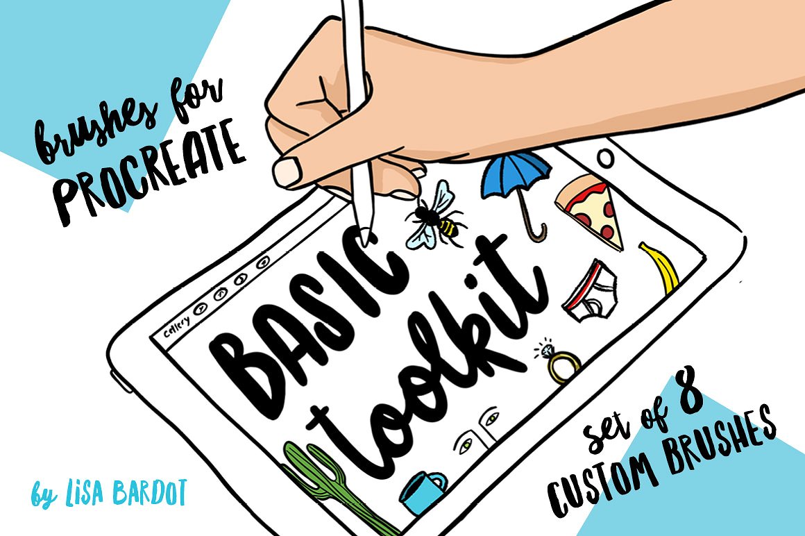 1160x772 basic toolkit - Procreate Drawing Brushes