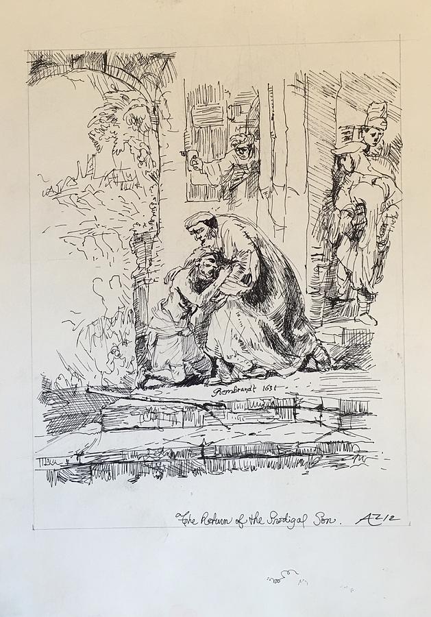 629x900 prodigal son drawing - Prodigal Son Drawing
