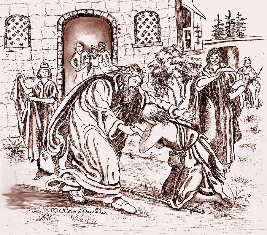 900x792 the prodigal son drawing - Prodigal Son Drawing