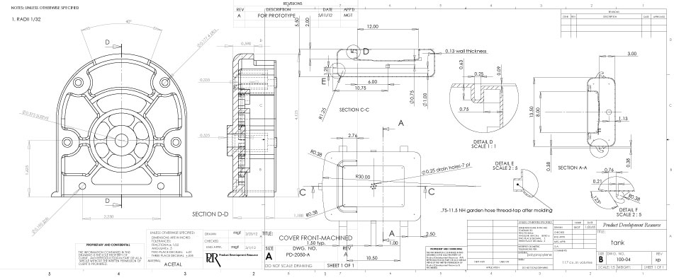 951x396 Engineering Drawing Product For Free Download - Product Drawing