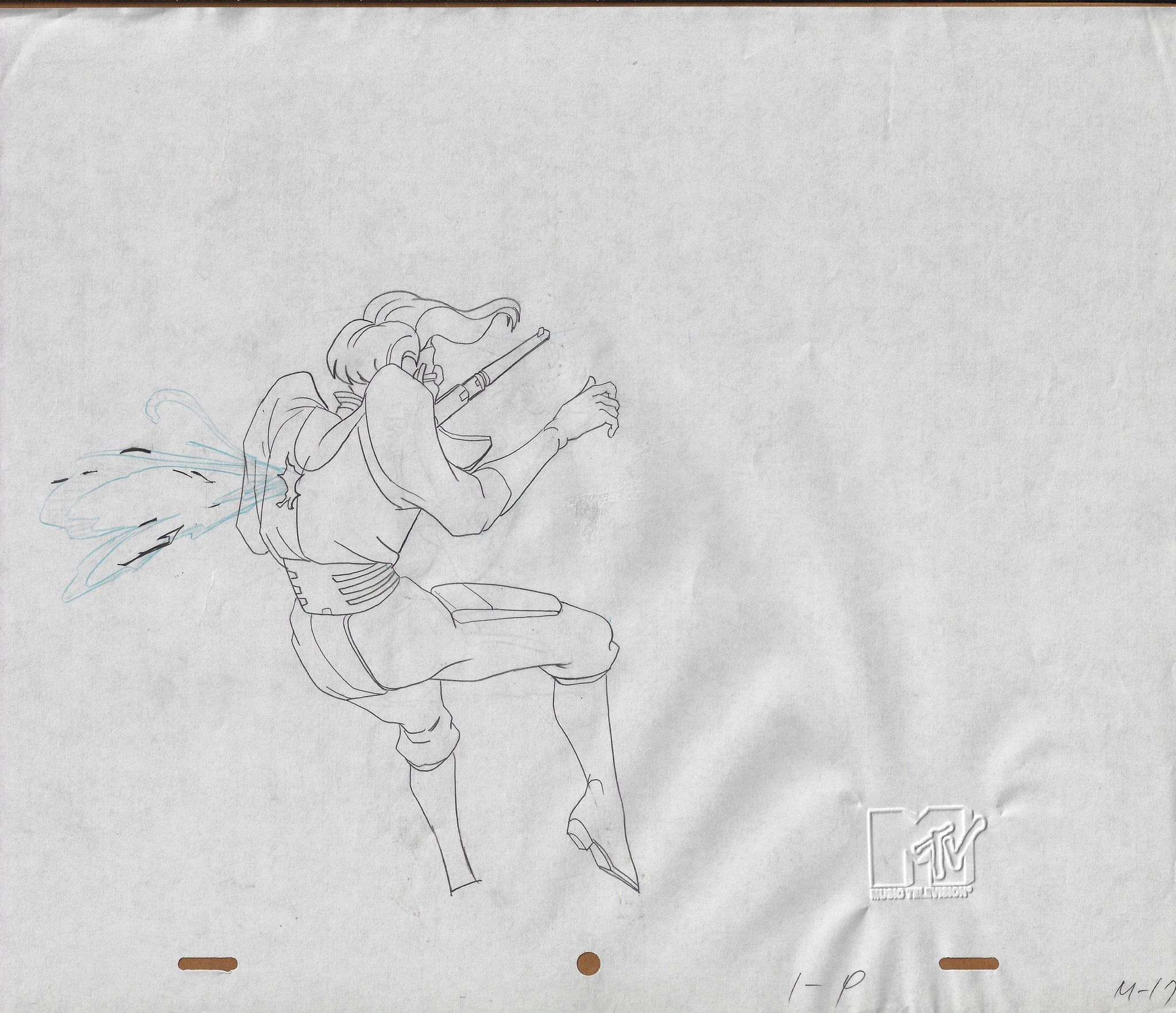 2048x1764 sale aeon flux original production drawing animation art - Production Drawing