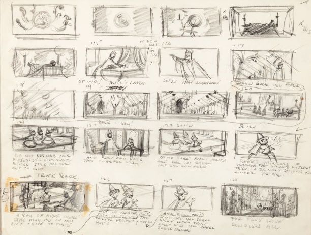 612x462 animation artproduction drawing, sleeping beauty maleficent - Production Drawing