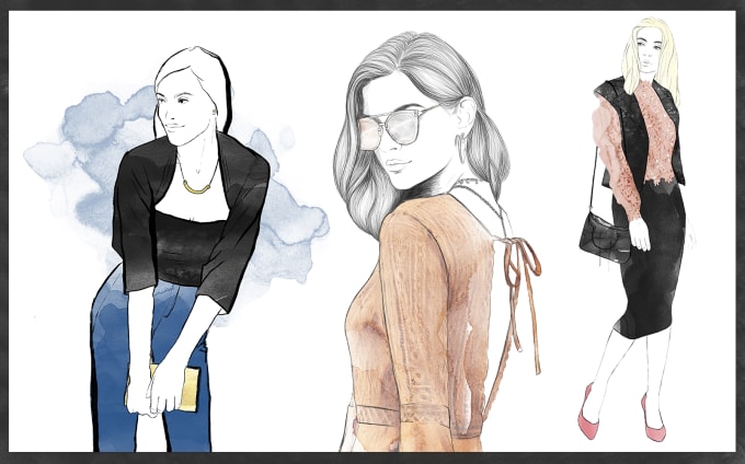 680x424 draw a professional fashion illustration, sketch - Professional Fashion Drawing