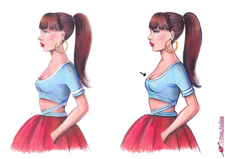 450x318 Color With Colored Pencils I Draw Fashion - Professional Fashion Drawing