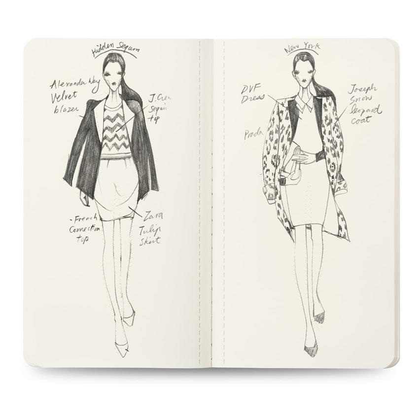 850x850 detail feedback questions about womens mini sketch book - Professional Fashion Drawing
