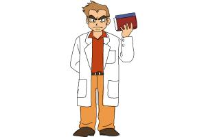 300x200 how to draw professor oak from pokemon - Professor Drawing