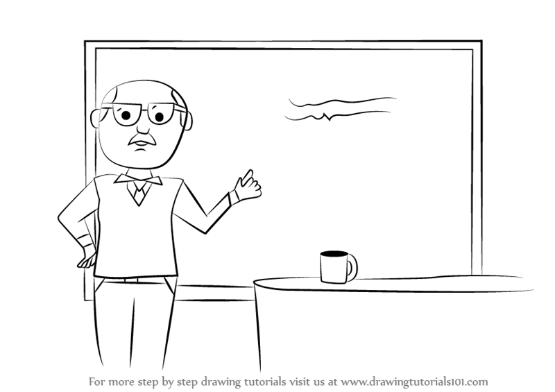 800x565 learn how to draw a professor - Professor Drawing