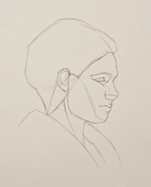 300x371 Portrait Drawing Tutorial - Profile Picture Drawing