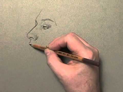 480x360 how i draw a profile portrait with pencil - Profile Portrait Drawing