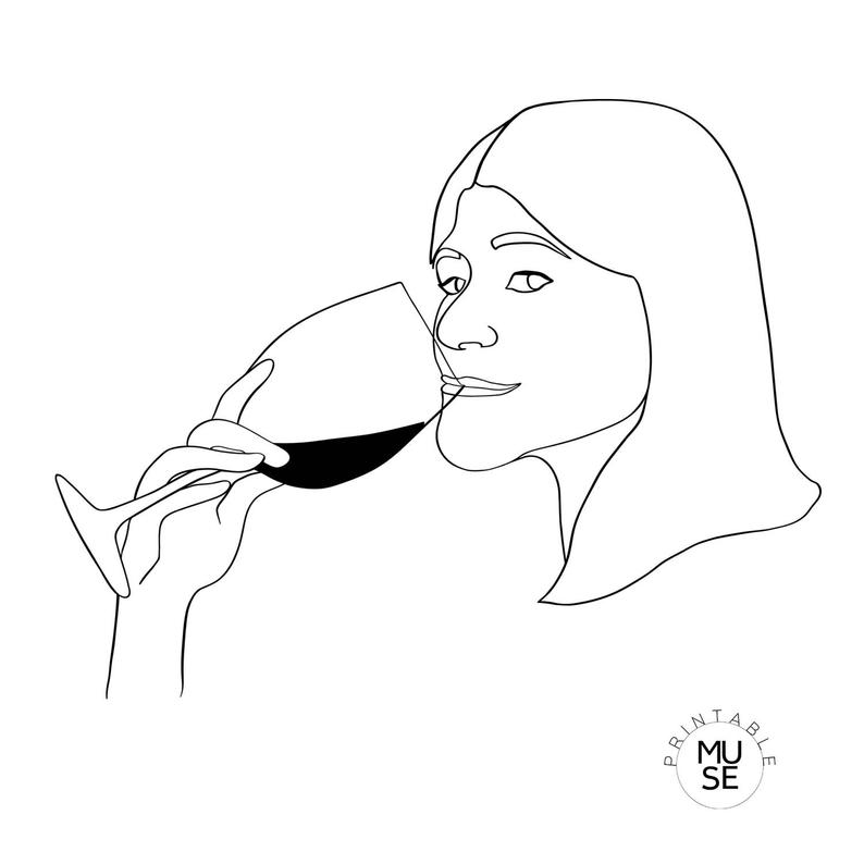 794x794 Custom Portrait Drawing From Photo Art Commission Tumblr Line Etsy - Profile Portrait Drawing