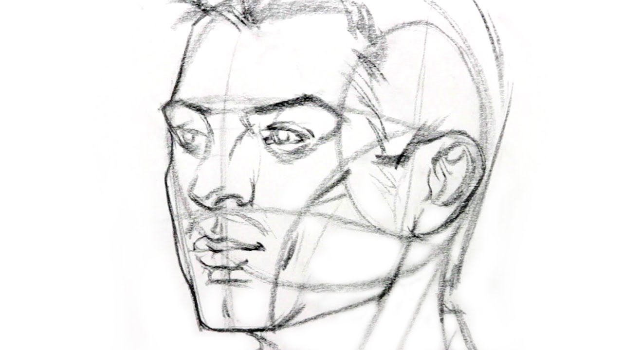 1280x720 how to draw the head from any angle - Proko Head Drawing