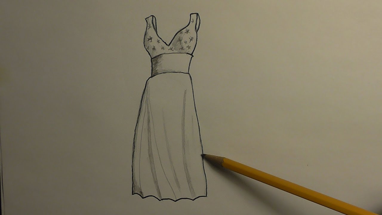 1280x720 how to draw a prom dress - Prom Drawings