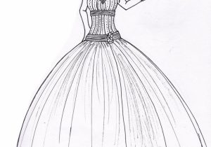 Prom Dress Drawing at PaintingValley.com | Explore collection of Prom ...