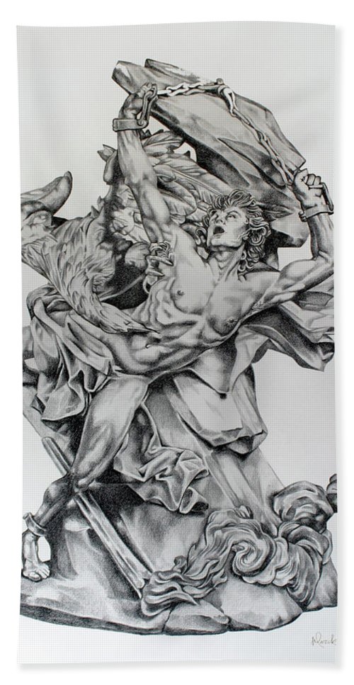500x967 prometheus bath towel for sale - Prometheus Drawing