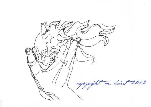 575x409 The Hand Of Prometheus - Prometheus Drawing